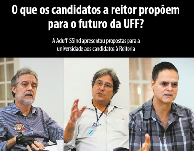 Aduff recebeu candidatos &agrave; Reitoria e entregou carta com propostas para UFF