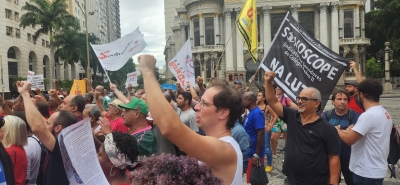 'Avanço zero na negociação' é recebido em ato no Rio com defesa de mais unidade e pressão sobre governo