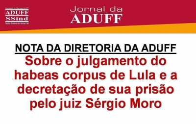Nota da Diretoria da ADUFF-SSIND