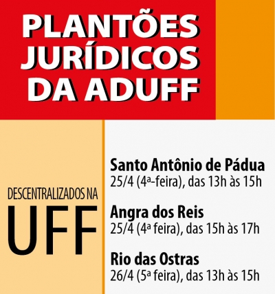 Aduff assina contrato com assessoria jur&iacute;dica e institui plant&otilde;es mensais fora da sede