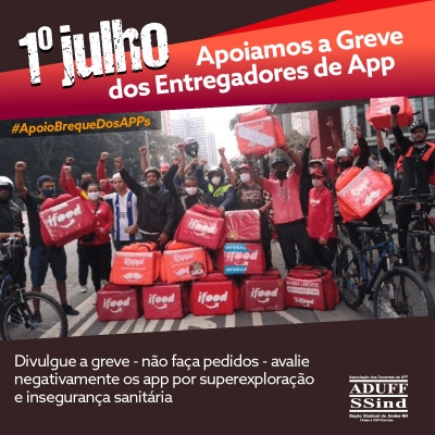 Quarta-feira 1 &eacute; dia de paralisa&ccedil;&atilde;o dos entregadores de aplicativo que reivindicam melhores condi&ccedil;&otilde;es de trabalho