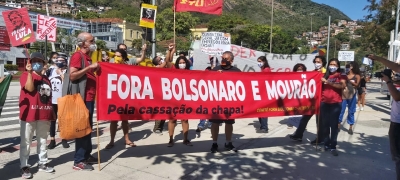 Ato pela manh&atilde;, no dia 7 de agosto, em Charitas, na altura do Morro do Prvent&oacute;rio