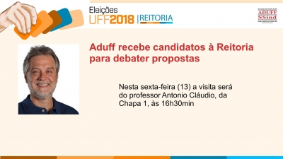 Aduff recebe candidatos &agrave; Reitoria para debater propostas