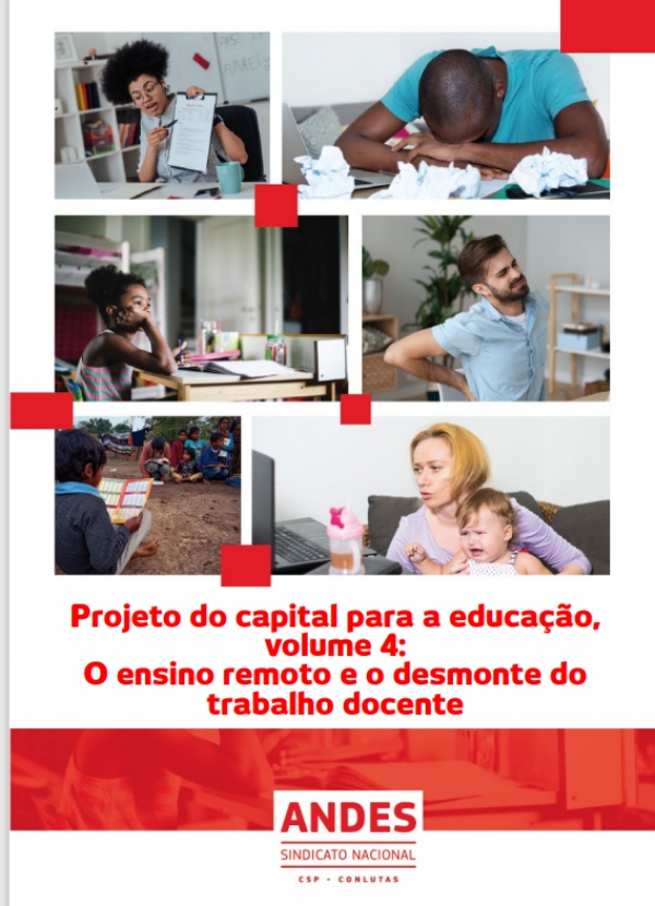 Nova cartilha do Andes-SN problematiza o ensino remoto no contexto de pandemia da covid-19