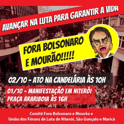 #PEC32Não | Campanha Fora Bolsonaro volta às ruas com atos em todo o país neste sábado (02)